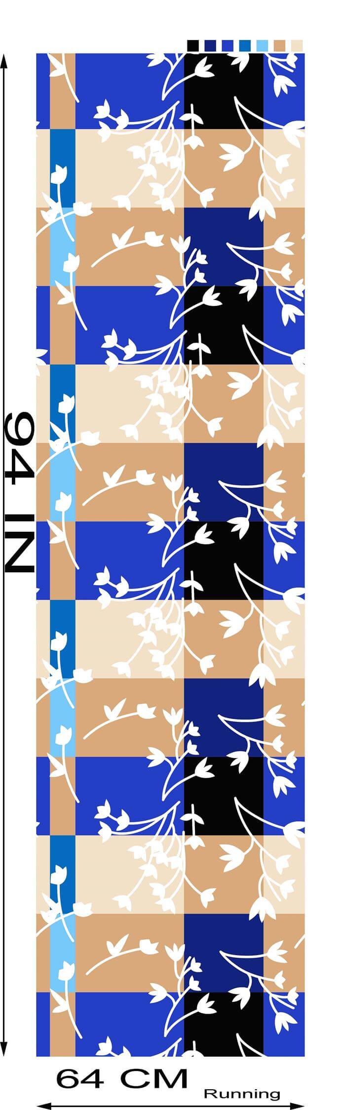 WIPL PN 08 - FLOWER WITH CHECKS | Winners Industries