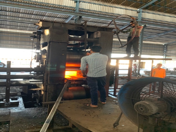 Hot rolling — Winners Industries re-rolling plant